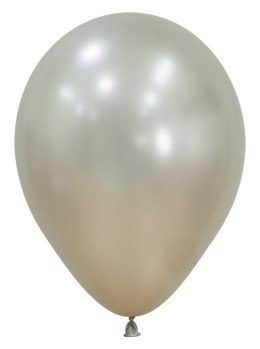 Balony lateksowe Sempertex Silk Cream Pearl kremowy chorme 30cm, 50szt.