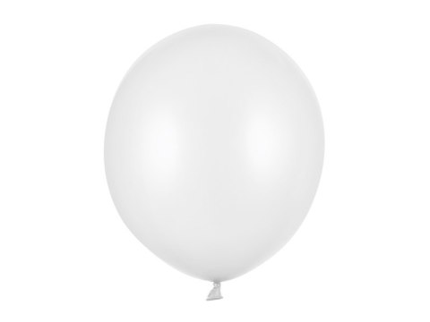 Balony lateksowe Strong, Białe, Metallic Pure White, 43cm, 25 szt.