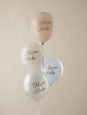 Balony lateksowe Welcome Baby, Narodziny, baby shower 30 cm, 6 szt.