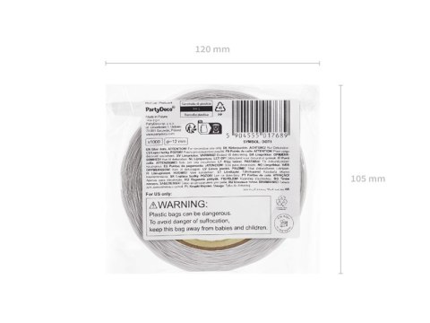 Kropki klejowe dwustronne, bezbarwny, 12mm, 1000 szt.