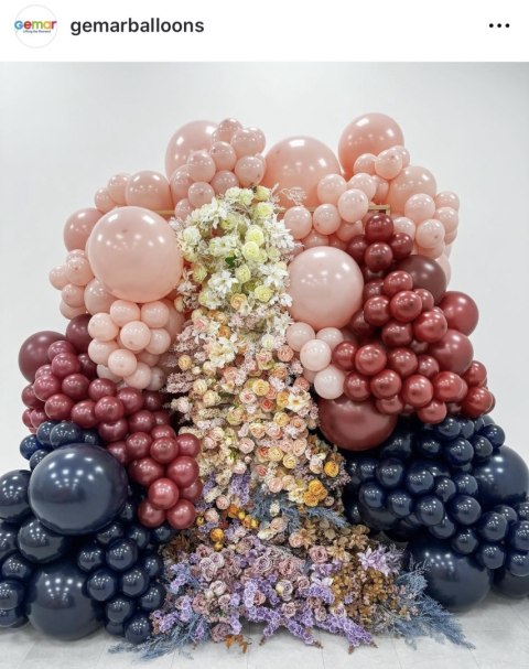 Małe Balony Pastelowe Gemar 5" Granatowe Navy, 12cm, 100 szt.