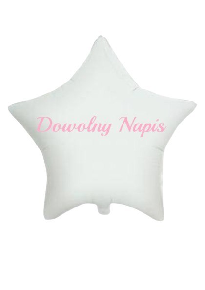 Naklejka personalizowana na balon, dowolny napis, 15x25 cm