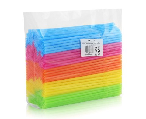 Rurki łamane słomki wielokrotnego użytku, 5mm, 210mm, 500szt.