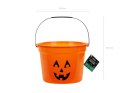 Wiaderko na Słodycze Dynia Pomarańczowe 20.5x15 cm