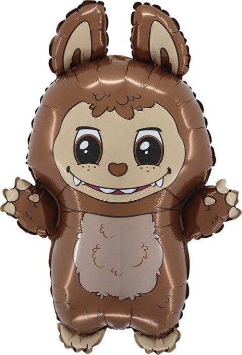 Balon foliowy Grabo Brązowy labubu Brown 61 cm