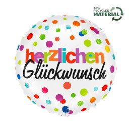 Balon foliowy Herzlichen Glückwunsch 35 cm