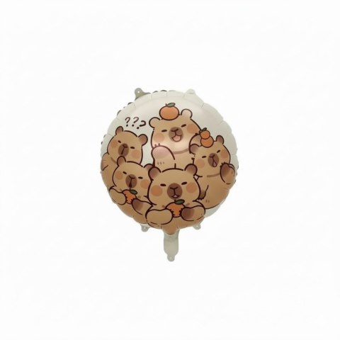 Balon foliowy Kapibara 45cm Dwustronny