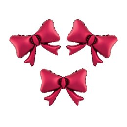 Balon foliowy Kokardki czerwony 55 x 42cm 3szt