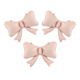 Balon foliowy Kokardki różowy szampański 55 x 42cm 3szt