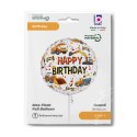 Balon foliowy Koparki, Maszyny Budowlane, Urodziny 45 cm