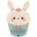 Balon foliowy Króliczek, Bunny Cupcake 61 cm