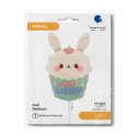 Balon foliowy Króliczek, Bunny Cupcake 61 cm