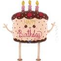 Balon foliowy chodzący Tort Urodzinowy Kawaii 69 cm