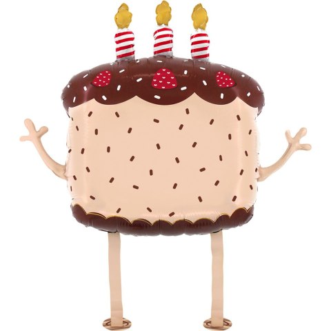 Balon foliowy chodzący Tort Urodzinowy Kawaii 69 cm