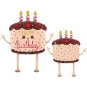 Balon foliowy chodzący Tort Urodzinowy Kawaii 69 cm