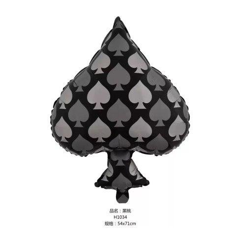 Balony Foliowe Karty Kasyno Zestaw 4 sztuki