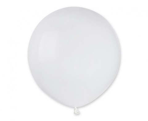Balony lateksowe pastelowe Gemar Białe White 48cm 25 szt.