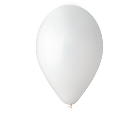 Balony lateksowe pastelowe Gemar Białe White 48cm 25 szt.