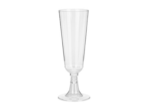 Kieliszki Plastikowe do Szampana Przezroczyste 150 ml 8 szt