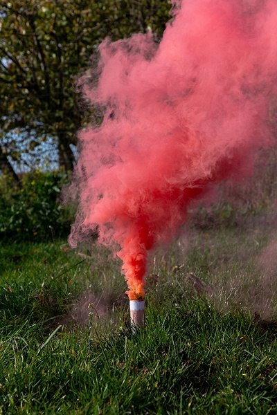 Raca dymna It's a Girl różowa 22,5cm 5 sztuk