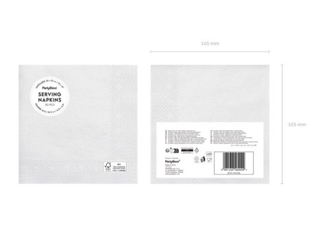 Serwetki papierowe Biały 33x33cm 20szt