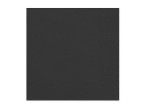 Serwetki papierowe Czarny 33x33cm 20 szt