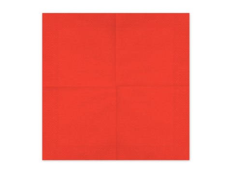 Serwetki papierowe Jasny Czerwony 33x33cm 20 szt