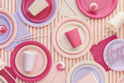 Serwetki papierowe Jasny Różowy 33x33cm 20szt