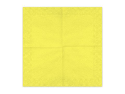 Serwetki papierowe Żółty 33x33cm 20szt