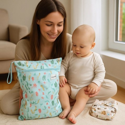 Średni worek na basen i pieluszki KONIK MORSKI