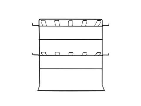 Stojak Ekspozytor Metalowy Czarny 43x21x41 cm