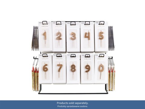 Stojak Ekspozytor Metalowy Czarny 43x21x41 cm