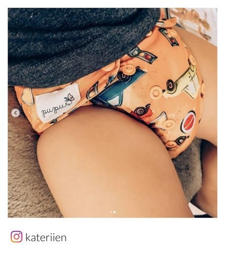 Pieluszka AIO (all in one) - Auta