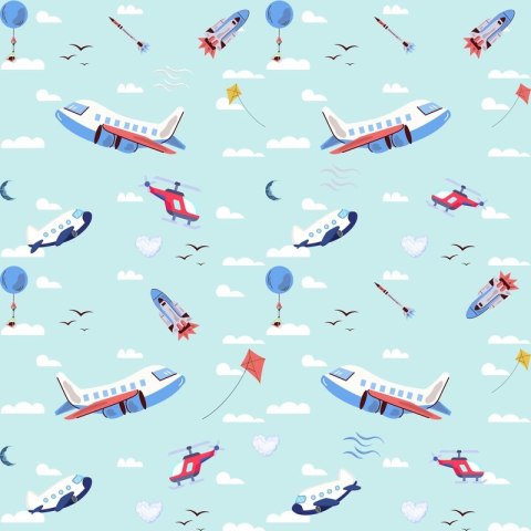 Pieluszka AIO (all in one) OS 6-15kg - SAMOLOTY