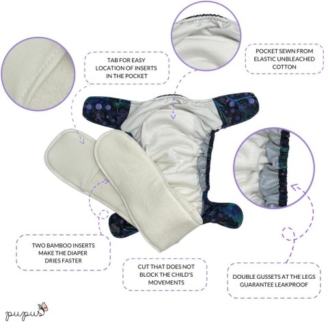 Pieluszka AIO (all in one) - Owady