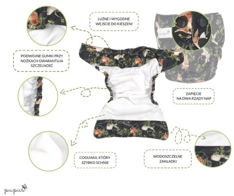 Pieluszka z kieszonką OS dwurzędowa OWADY