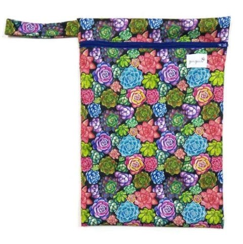 Średni worek na basen i pieluszki SUKULENTY