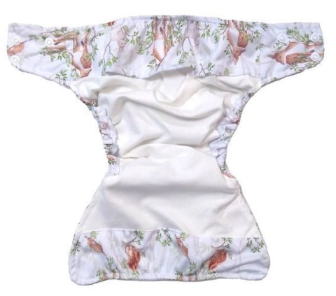 Pieluszka z kieszonką OS dwurzędowa, DZIEŃ W LESIE