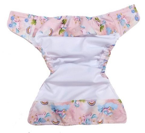 Pieluszka z kieszonką OS dwurzędowa, JEDNOROŻCE