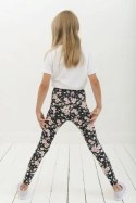 Długie Legginsy Dziecięce - Kolibry i Kwiaty