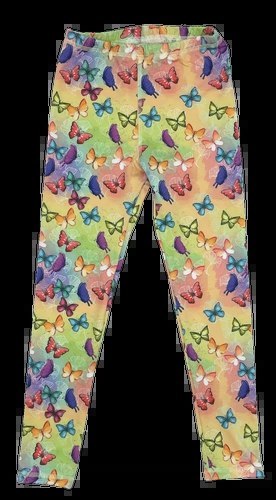 Długie Legginsy Dziecięce - Motyle