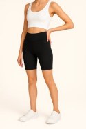 Krótkie Legginsy z Wysokim Stanem - Czarne