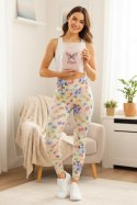 Krótkie Legginsy z Wysokim Stanem - Motyle
