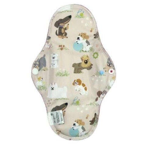 DUŻA L Podpaska wielorazowa bambusowa - PIESKI