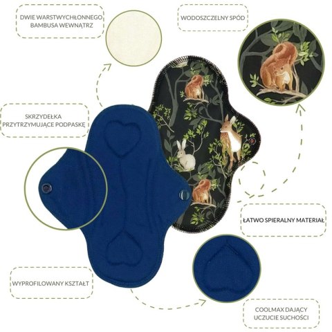 MAŁA Podpaska wielorazowa bamus-coolmax - BIAŁA