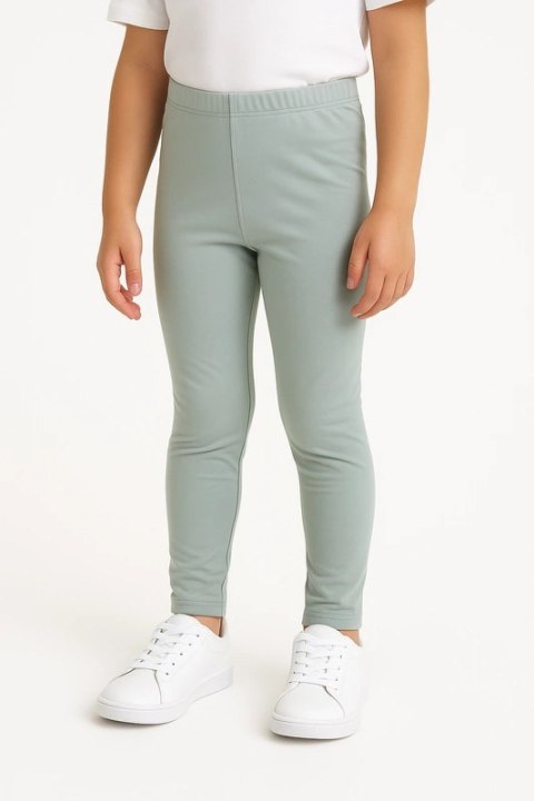 Długie Legginsy Dziecięce - Sage Mint