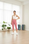 Legginsy 3/4 z Wysokim Stanem - Rose Bloom