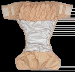 Pielucha wielorazowa dla dorosłych z wkładem - CIELISTY