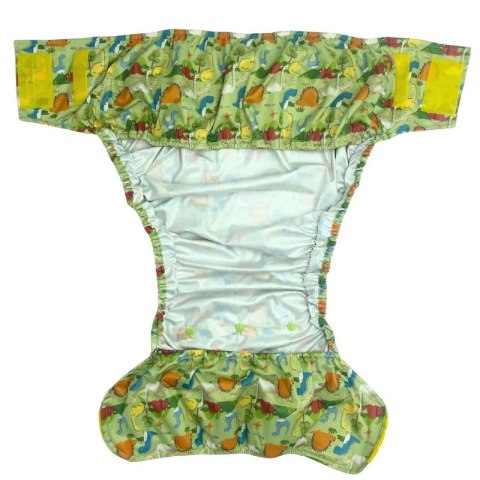 Pielucha wielorazowa dla dorosłych z wkładem - Dinozaury