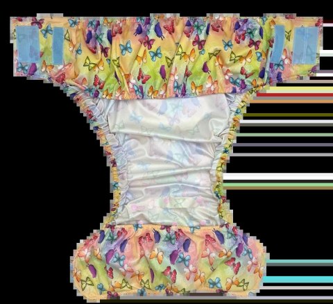 Pielucha wielorazowa dla dorosłych z wkładem - MOTYLE